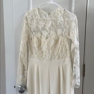 Off white lace jumpsuit